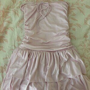 Pink Hollister Strapless Mini Dress